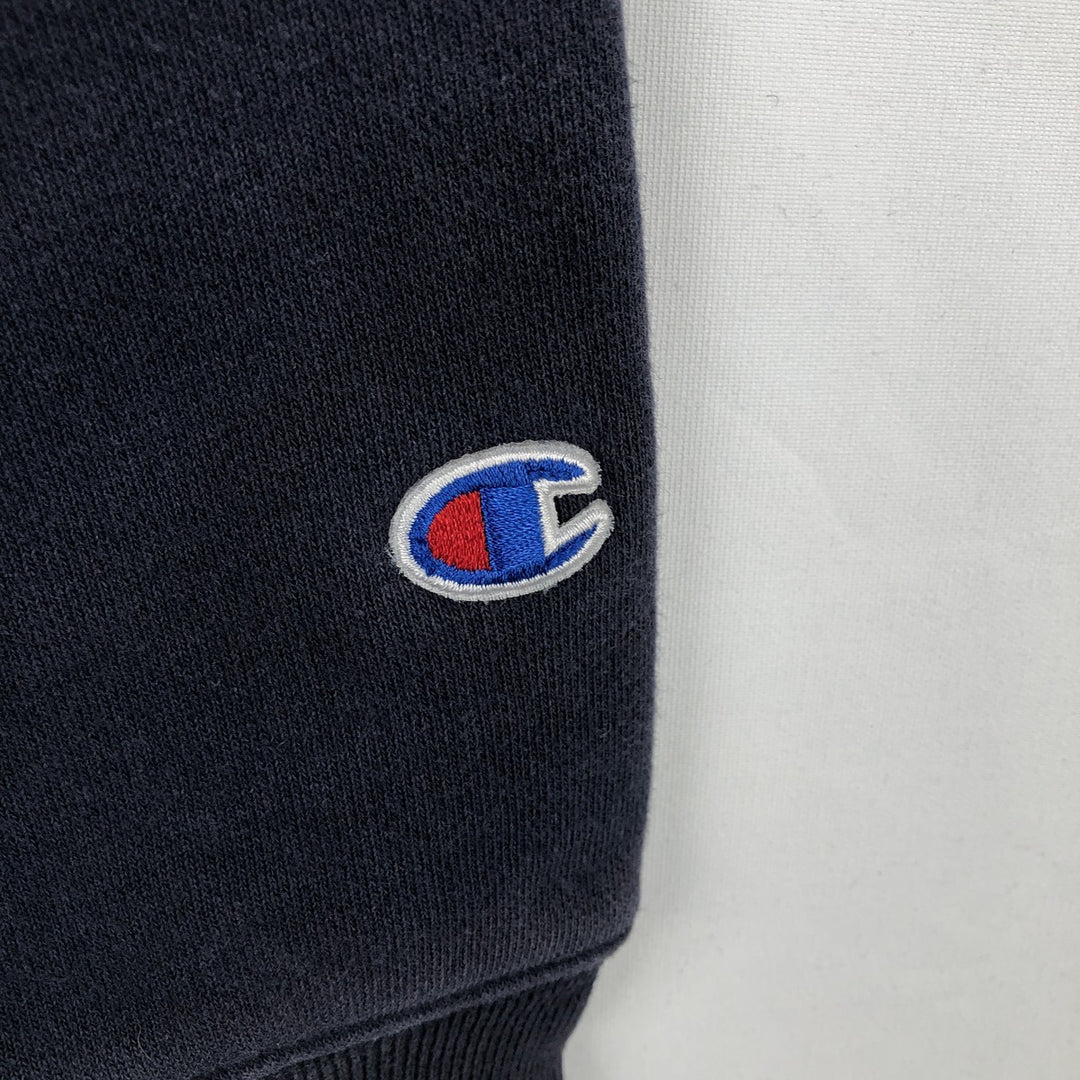 2000'S Champion sweatshirt pullover hoodie, men's size S (approx.) cotton navy blue type Vintage Second Hand