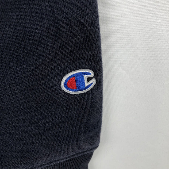 2000'S Champion sweatshirt pullover hoodie, men's size S (approx.) cotton navy blue type Vintage Second Hand