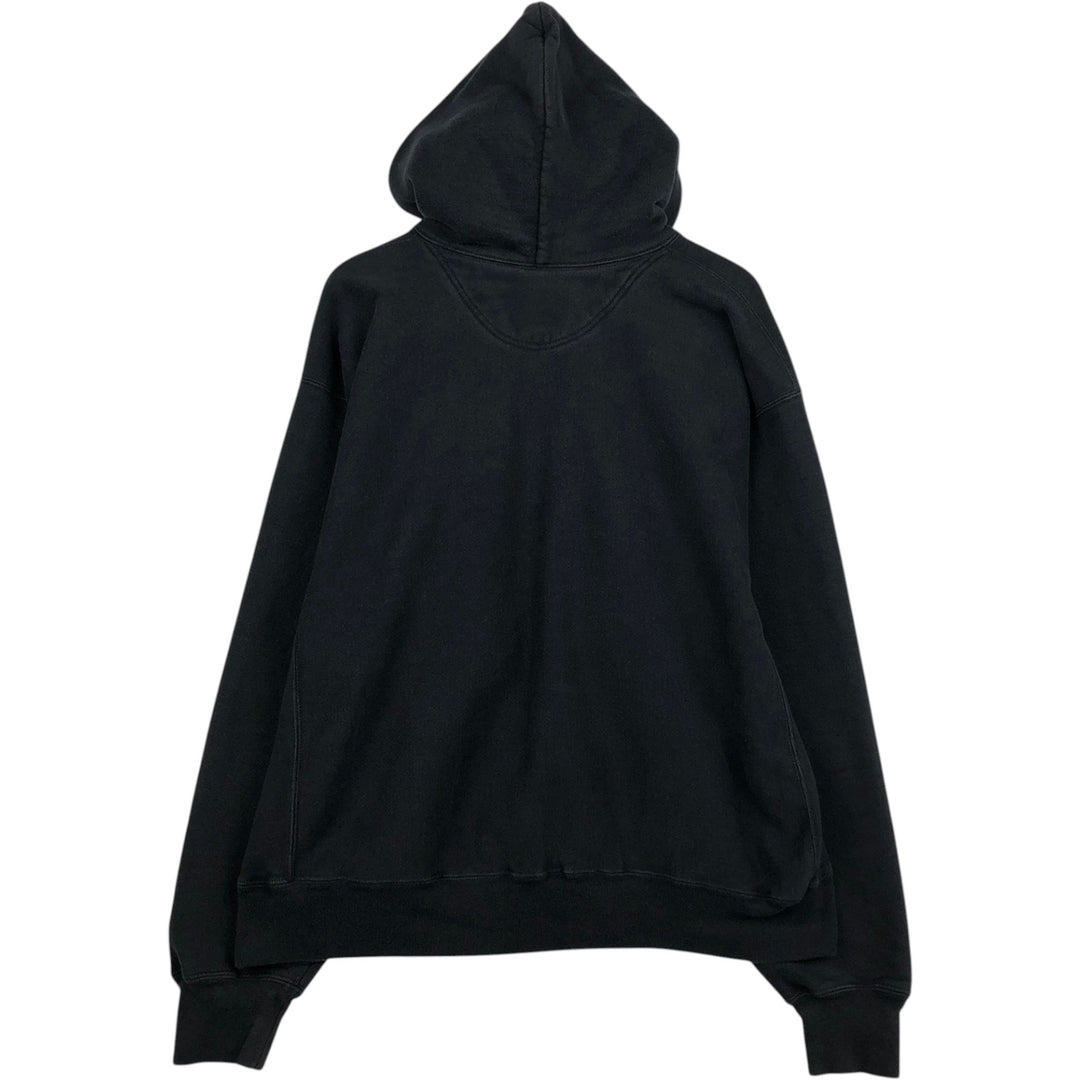 2000'S Champion College Sweatshirt Pullover Hoodie, Men's XL cotton black type Vintage Second Hand