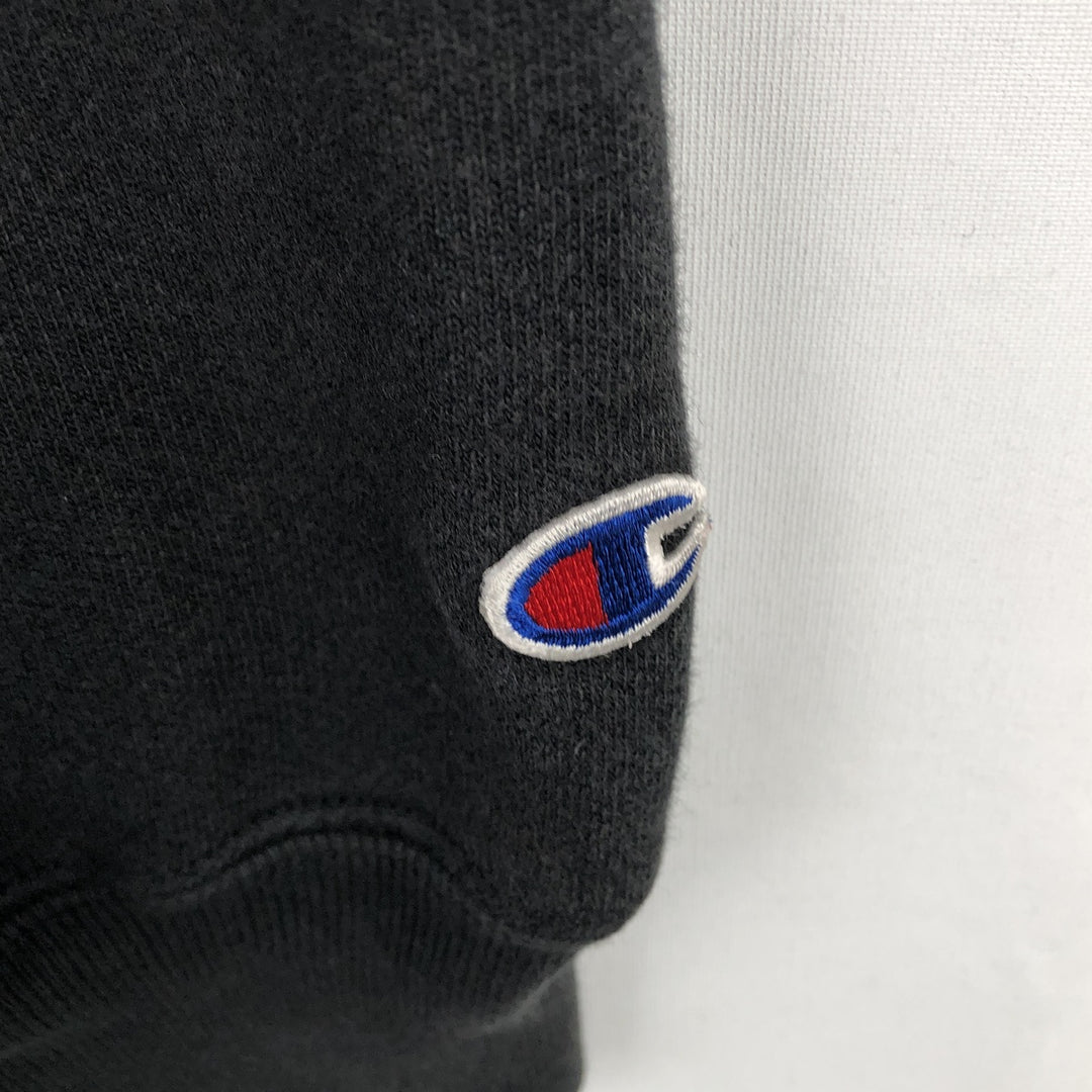 2000'S Champion College Sweatshirt Pullover Hoodie, Men's XL cotton black type Vintage Second Hand