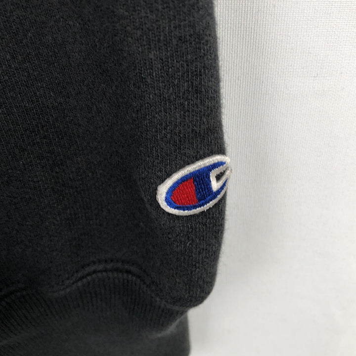 2000'S Champion College Sweatshirt Pullover Hoodie, Men's XL cotton black type Vintage Second Hand