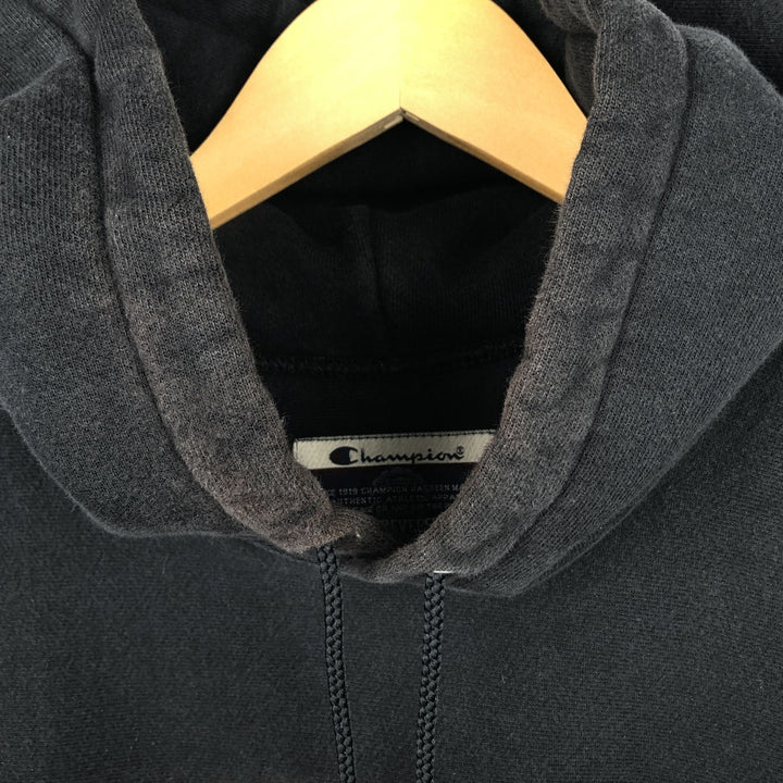 2000'S Champion College Sweatshirt Pullover Hoodie, Men's XL cotton black type Vintage Second Hand