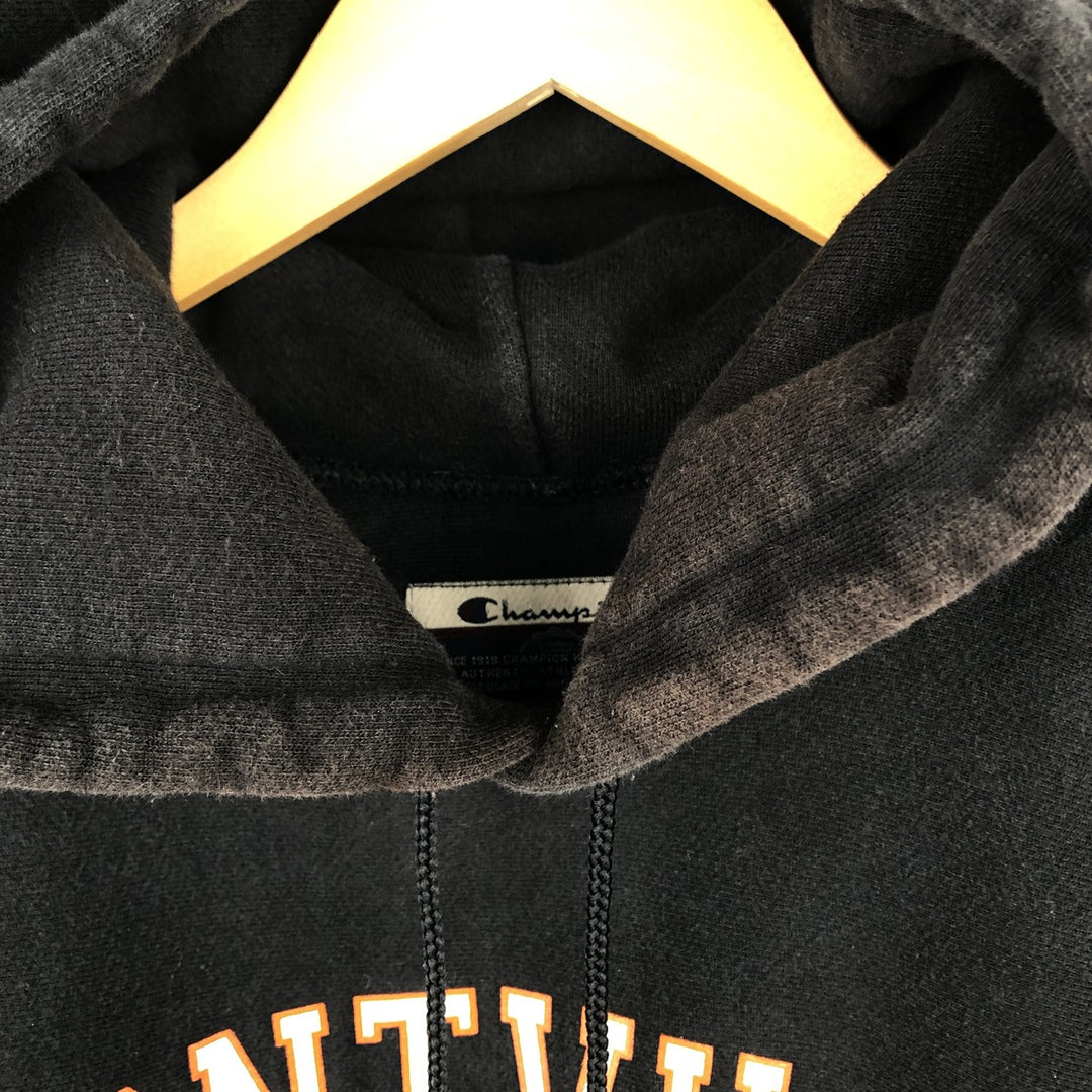 2000'S Champion College Sweatshirt Pullover Hoodie, Men's XL cotton black type Vintage Second Hand
