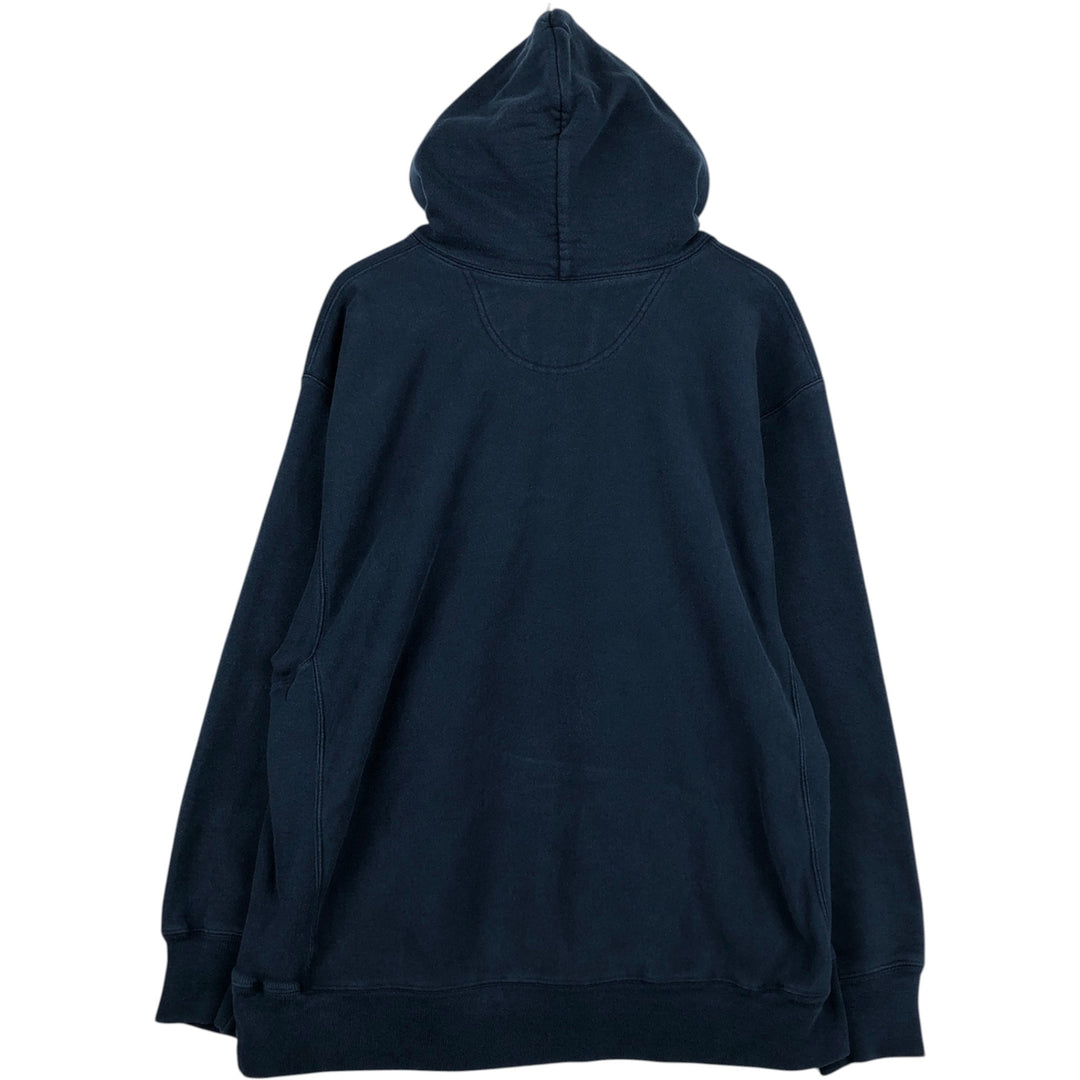 2000'S Champion sweatshirt pullover hoodie, men's size XL (approx.) cotton navy blue type Vintage Second Hand