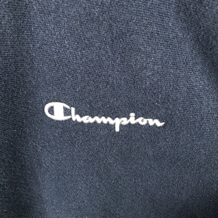 2000'S Champion sweatshirt pullover hoodie, men's size XL (approx.) cotton navy blue type Vintage Second Hand