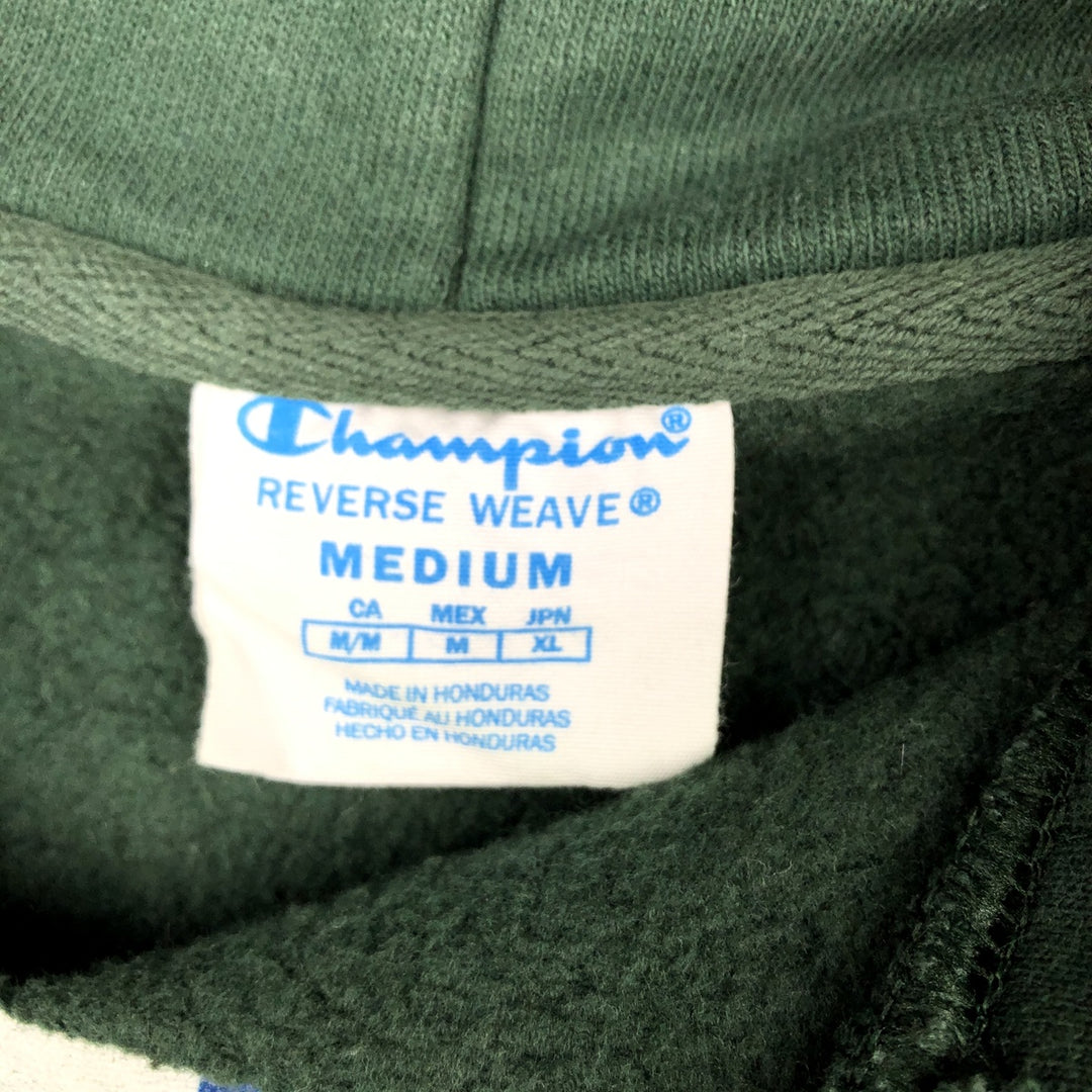2000'S Champion Sweatshirt Pullover Hoodie, Men's Size M cotton Green type dark green Vintage Second Hand