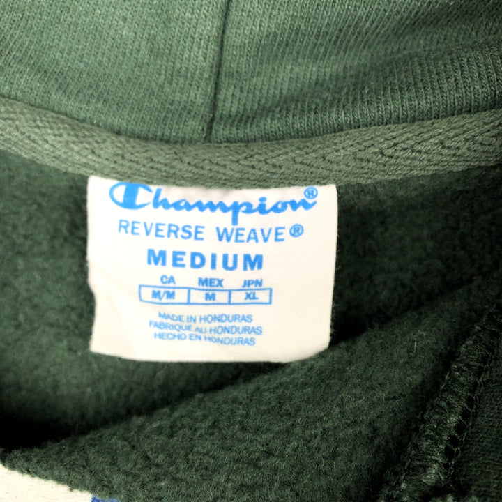 2000'S Champion Sweatshirt Pullover Hoodie, Men's Size M cotton Green type dark green Vintage Second Hand