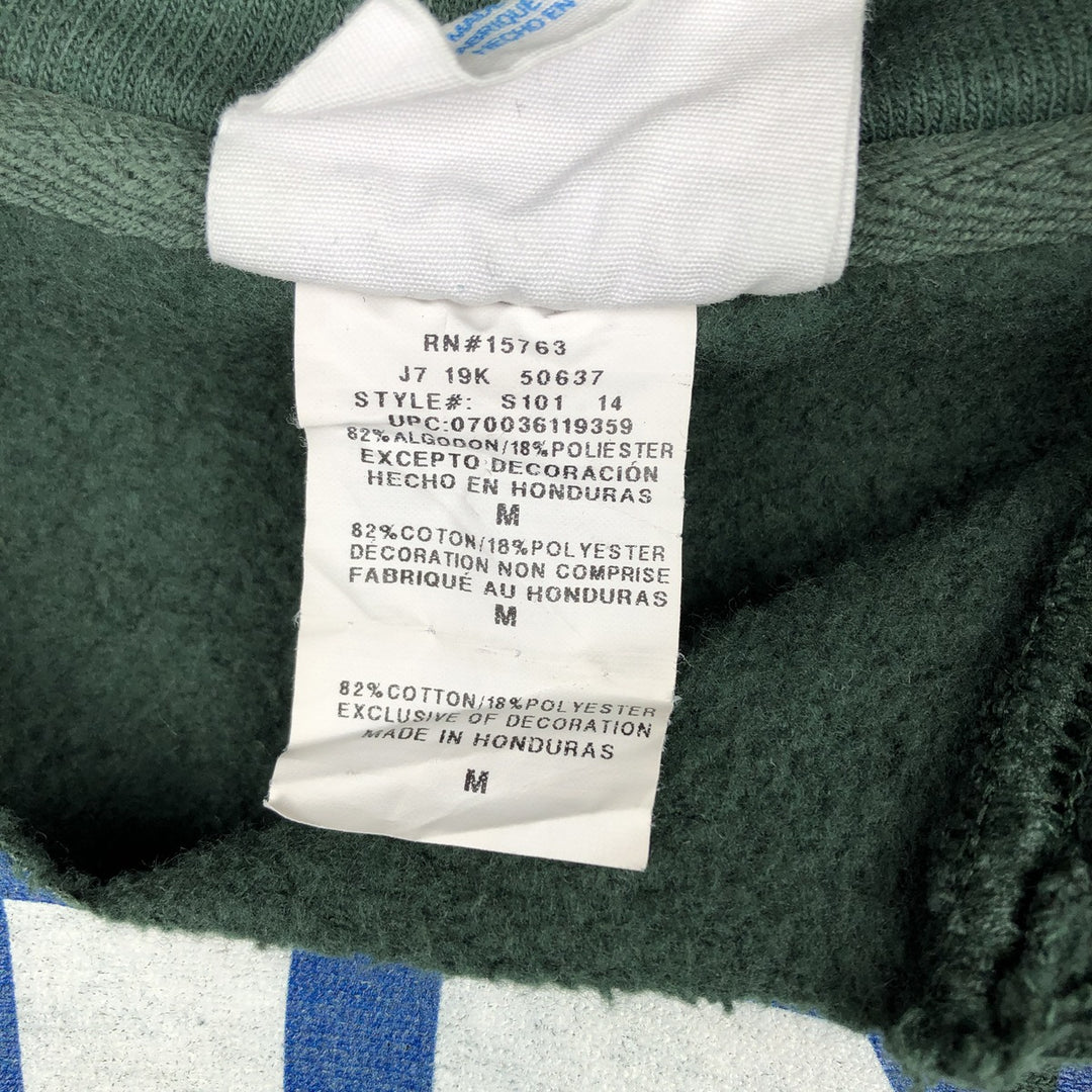 2000'S Champion Sweatshirt Pullover Hoodie, Men's Size M cotton Green type dark green Vintage Second Hand