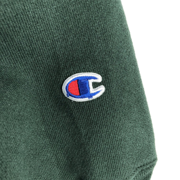 2000'S Champion Sweatshirt Pullover Hoodie, Men's Size M cotton Green type dark green Vintage Second Hand