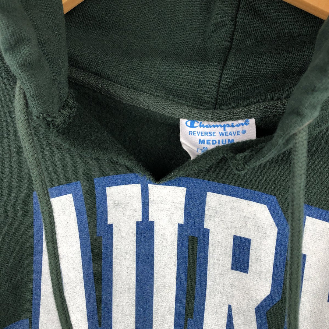2000'S Champion Sweatshirt Pullover Hoodie, Men's Size M cotton Green type dark green Vintage Second Hand