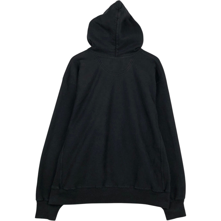 2000'S Champion College Sweatshirt Pullover Hoodie, Men's XL cotton black type Vintage Second Hand