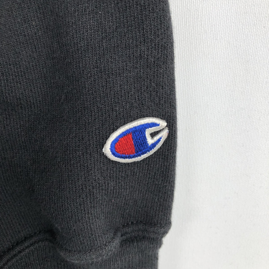 2000'S Champion College Sweatshirt Pullover Hoodie, Men's XL cotton black type Vintage Second Hand