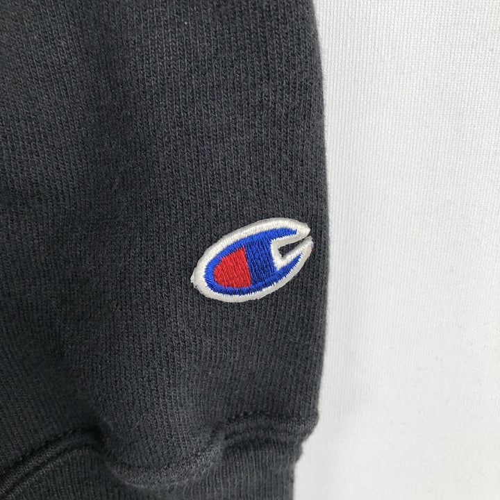 2000'S Champion College Sweatshirt Pullover Hoodie, Men's XL cotton black type Vintage Second Hand