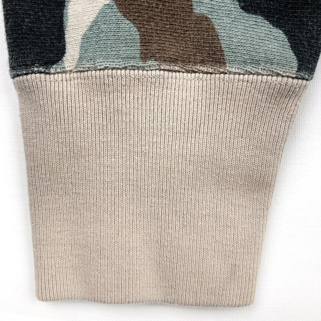 Champion REVERSE WEAVE Camouflage Pattern Sweatshirt Pullover Hoodie (Men's Size L equivalent) cotton Khaki type sage green Vintage Second Hand