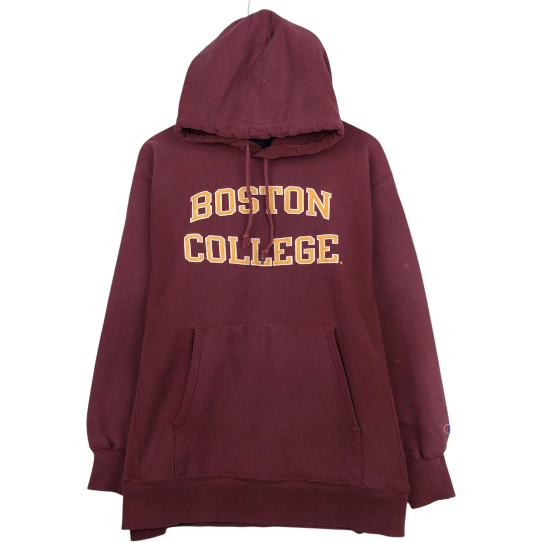2000'S Champion College Sweatshirt Pullover Hoodie, Men's Size L cotton red type Vintage Second Hand
