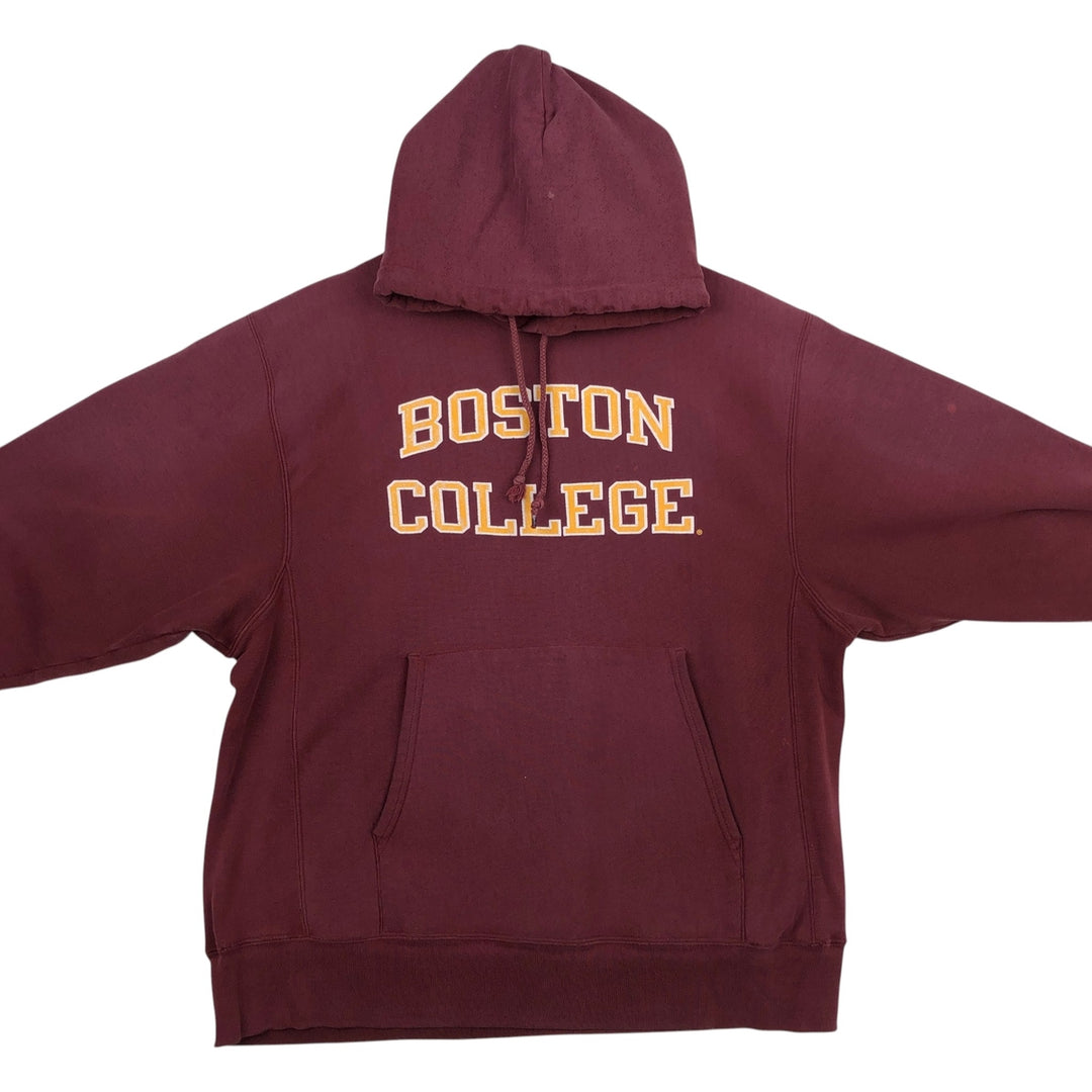 2000'S Champion College Sweatshirt Pullover Hoodie, Men's Size L cotton red type Vintage Second Hand