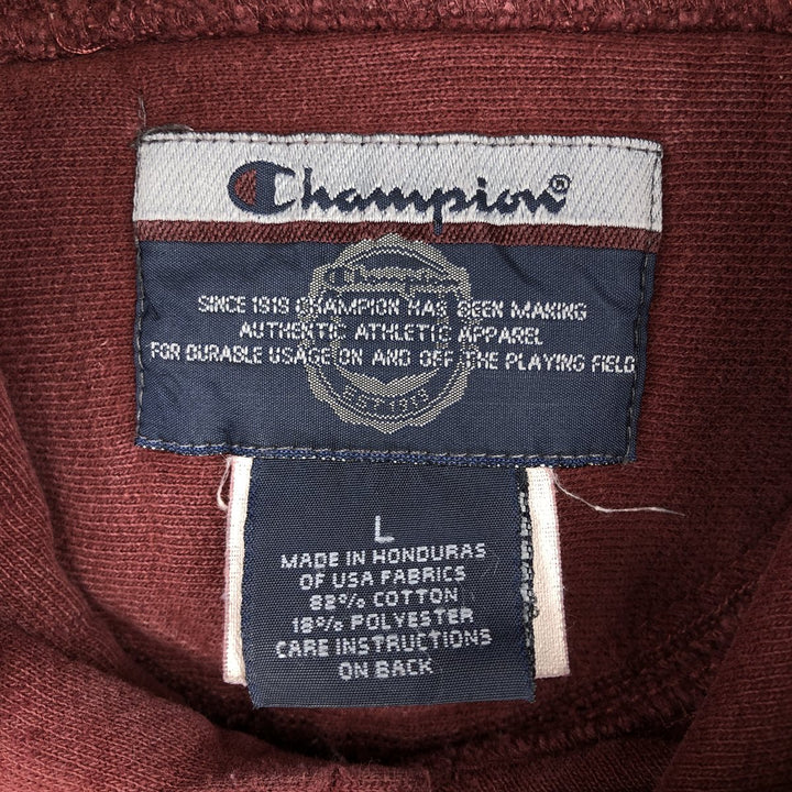 2000'S Champion College Sweatshirt Pullover Hoodie, Men's Size L cotton red type Vintage Second Hand