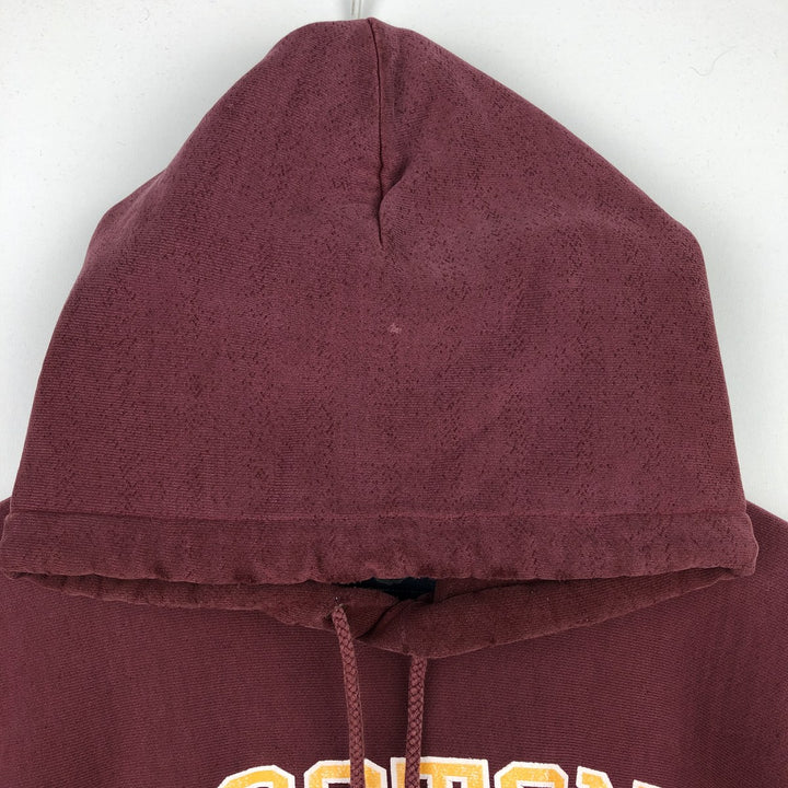 2000'S Champion College Sweatshirt Pullover Hoodie, Men's Size L cotton red type Vintage Second Hand