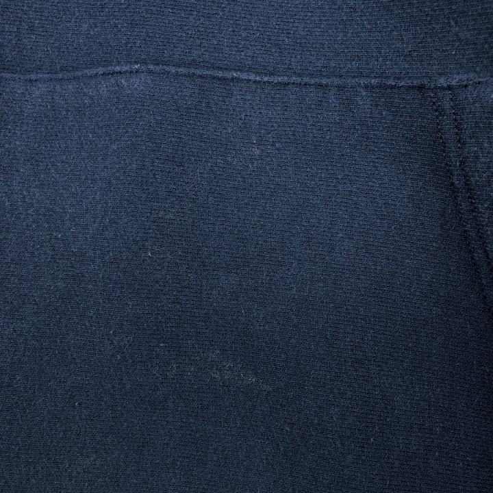 2000'S Champion Premium Reverse Weave No-Pattern Sweatshirt Pullover Hoodie, Men's XL equivalent. cotton navy blue type Vintage Second Hand