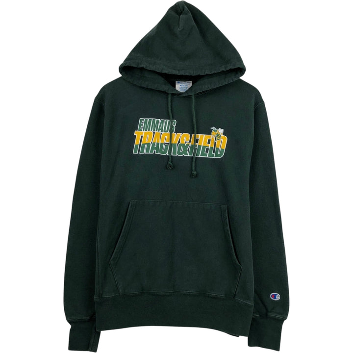 Champion REVERSE WEAVE College Character Sweatshirt Pullover Hoodie (Men's Size M) cotton Green type dark green Vintage Second Hand