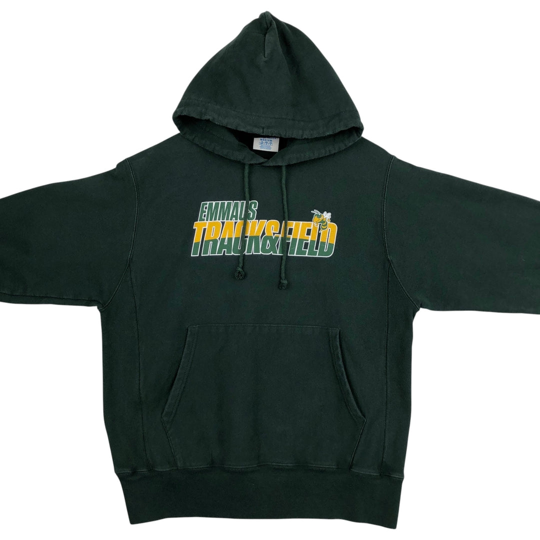 Champion REVERSE WEAVE College Character Sweatshirt Pullover Hoodie (Men's Size M) cotton Green type dark green Vintage Second Hand
