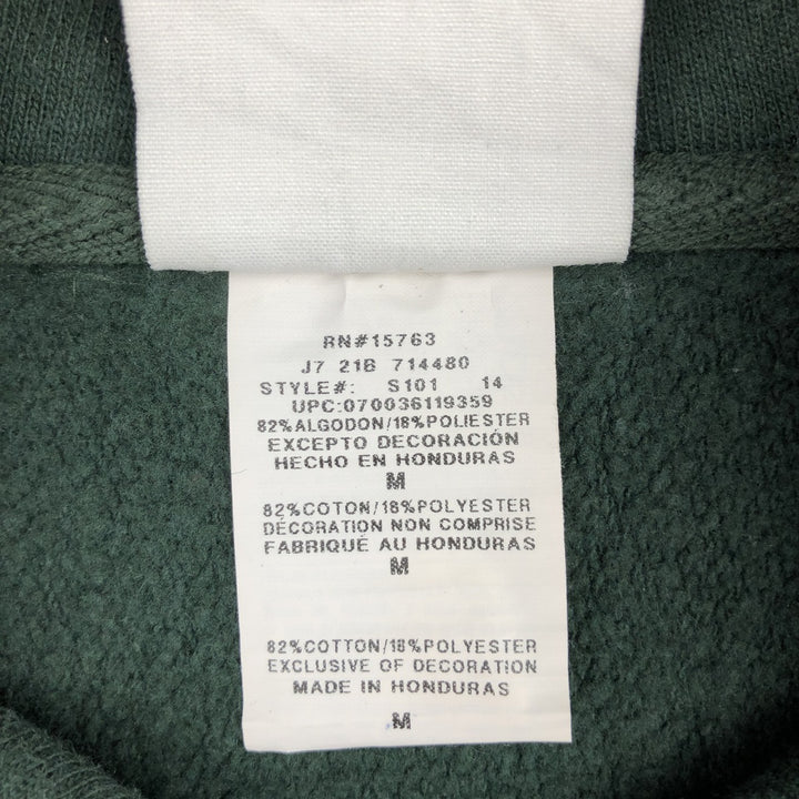 Champion REVERSE WEAVE College Character Sweatshirt Pullover Hoodie (Men's Size M) cotton Green type dark green Vintage Second Hand