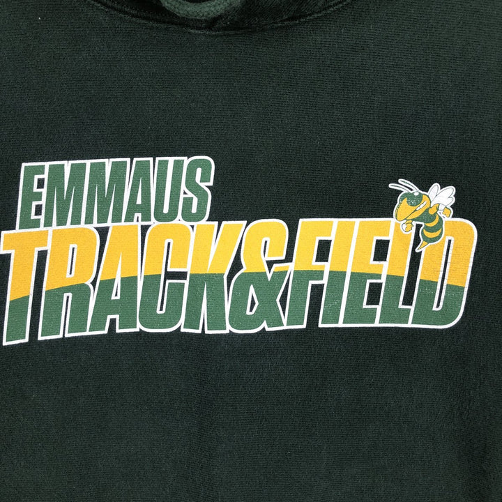 Champion REVERSE WEAVE College Character Sweatshirt Pullover Hoodie (Men's Size M) cotton Green type dark green Vintage Second Hand
