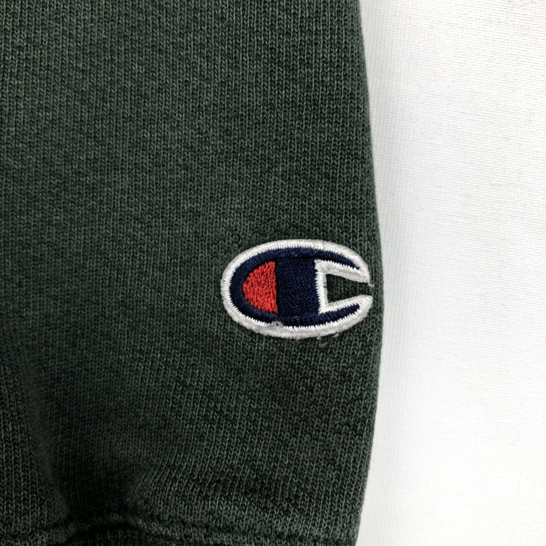 2000'S Champion PREMIUM REVERSE WEAVE Cut-off College Sweatshirt Pullover Hoodie (Men's Size S) cotton green type Vintage Second Hand