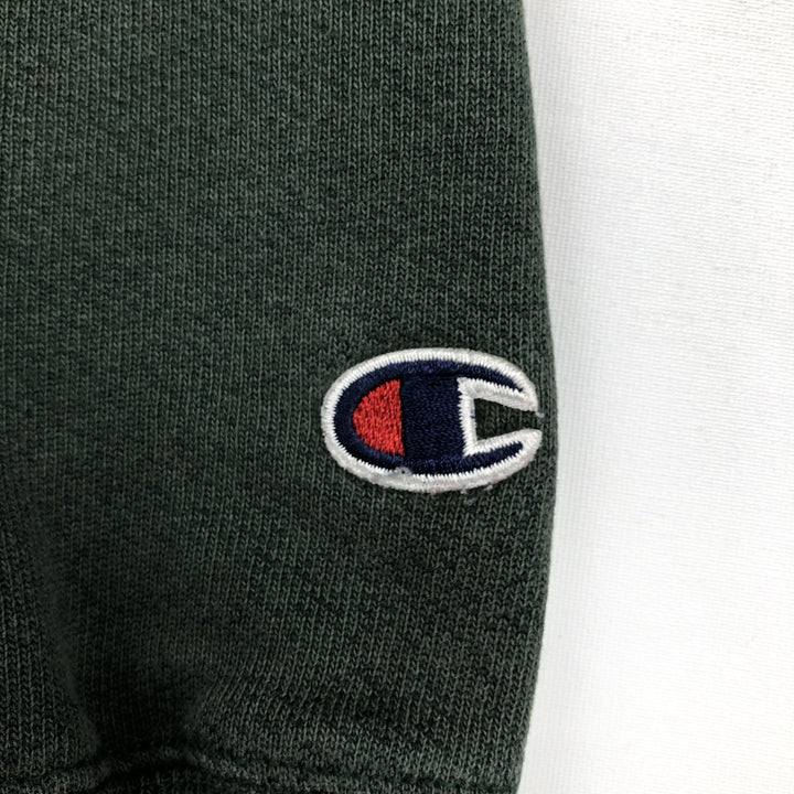 2000'S Champion PREMIUM REVERSE WEAVE Cut-off College Sweatshirt Pullover Hoodie (Men's Size S) cotton green type Vintage Second Hand