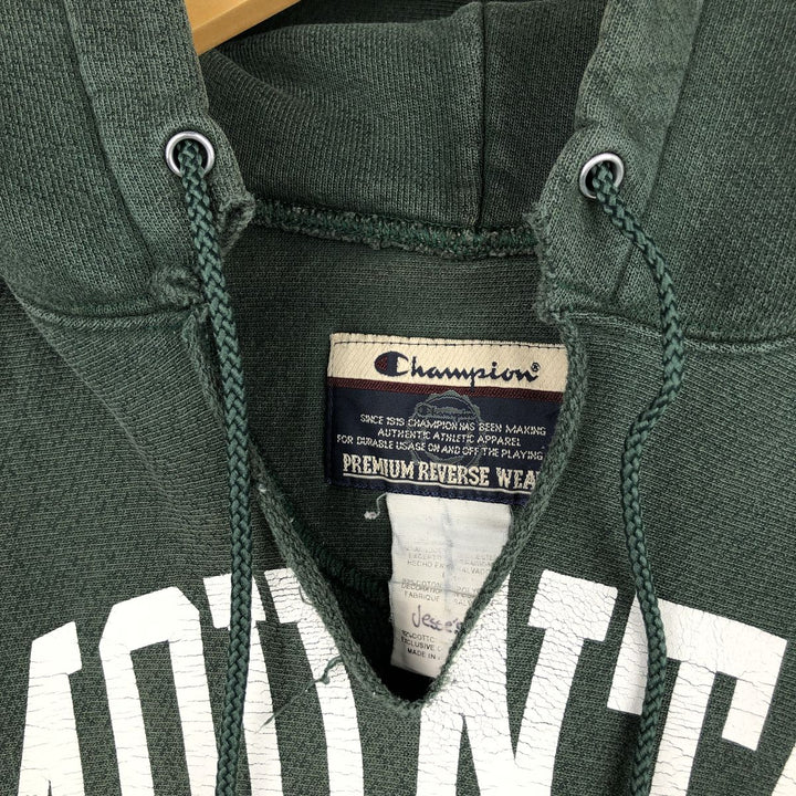 2000'S Champion PREMIUM REVERSE WEAVE Cut-off College Sweatshirt Pullover Hoodie (Men's Size S) cotton green type Vintage Second Hand