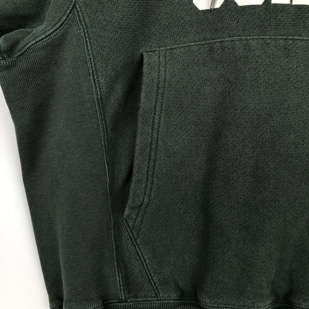 2000'S Champion PREMIUM REVERSE WEAVE Cut-off College Sweatshirt Pullover Hoodie (Men's Size S) cotton green type Vintage Second Hand