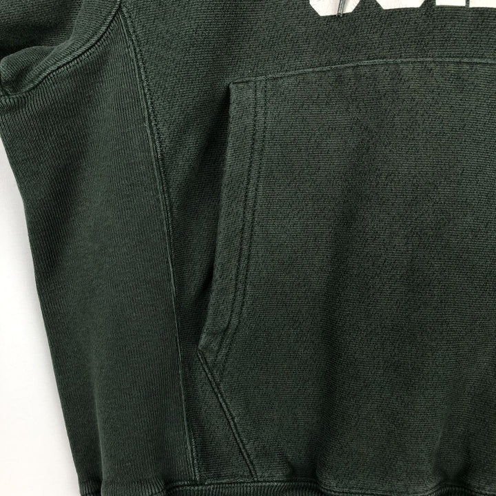 2000'S Champion PREMIUM REVERSE WEAVE Cut-off College Sweatshirt Pullover Hoodie (Men's Size S) cotton green type Vintage Second Hand
