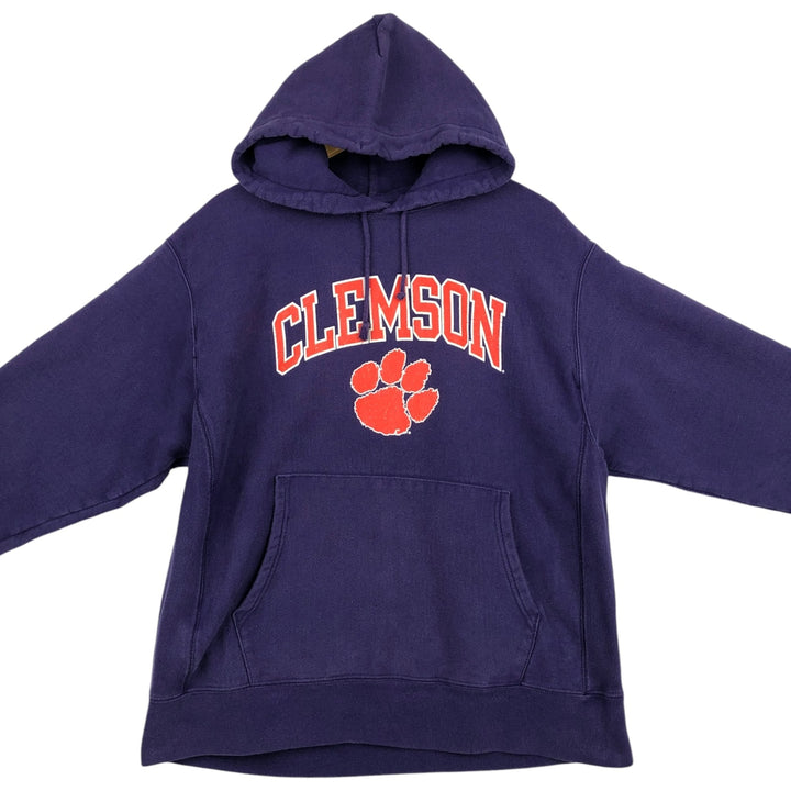 Champion REVERSE WEAVE Reverse Weave College Sweat Pullover Hoodie Men's L size cotton purple type Vintage Second Hand