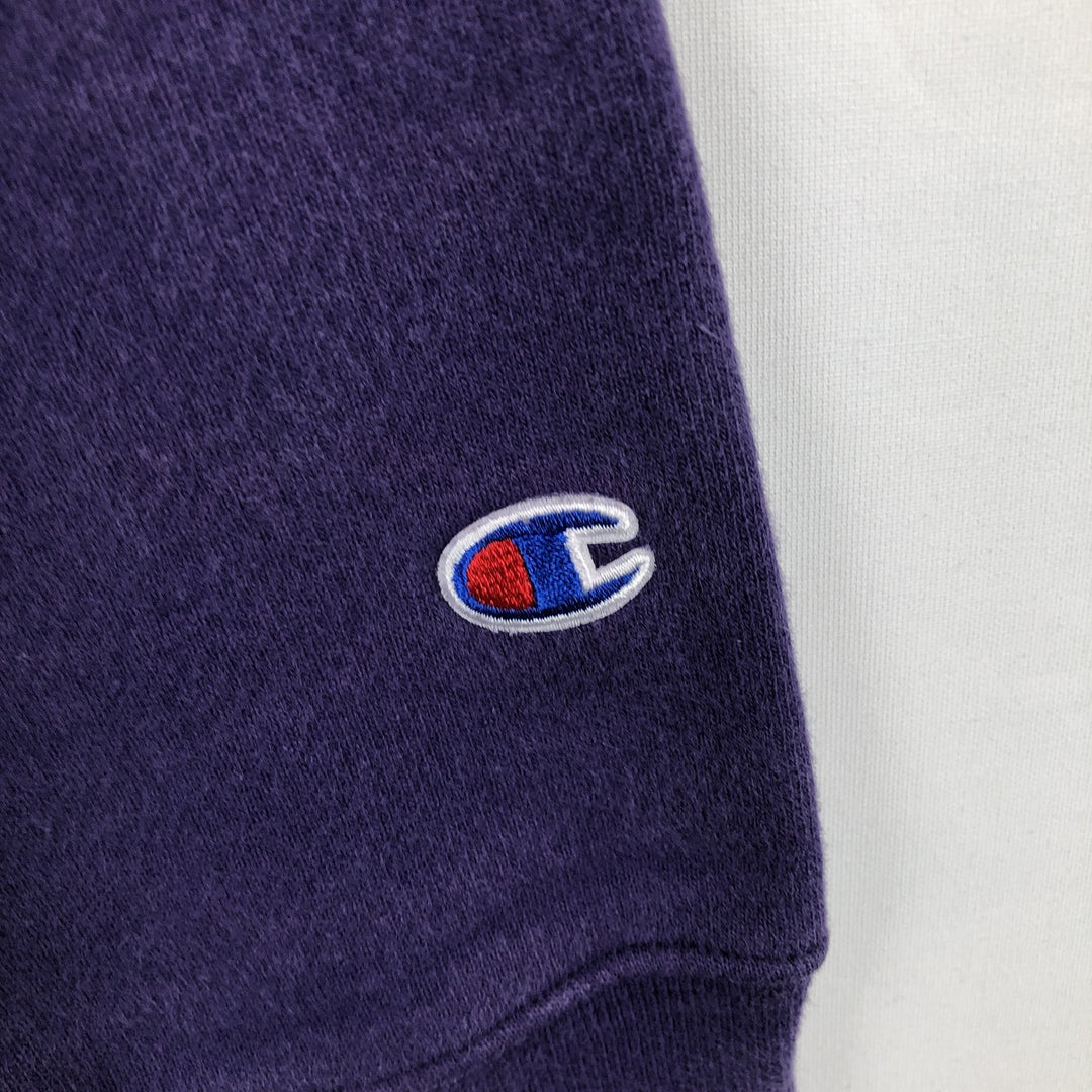 Champion REVERSE WEAVE Reverse Weave College Sweat Pullover Hoodie Men's L size cotton purple type Vintage Second Hand