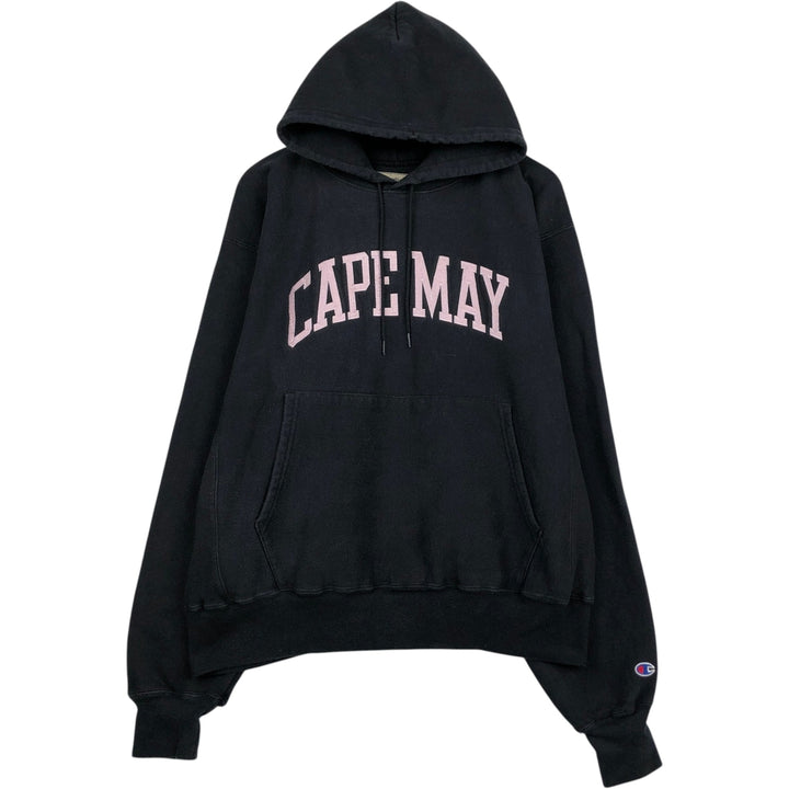 00'S Champion Premium Reverse Weave College Sweat Pullover Hoodie, Men's Size L cotton navy blue type Vintage Second Hand