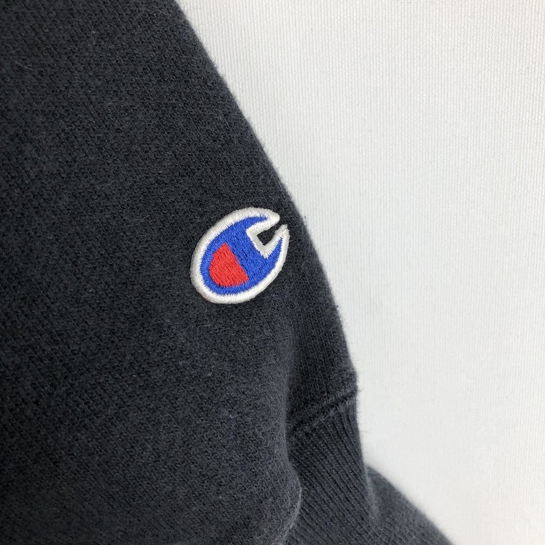 00'S Champion Premium Reverse Weave College Sweat Pullover Hoodie, Men's Size L cotton navy blue type Vintage Second Hand