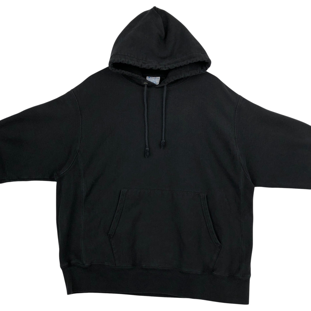Champion REVERSE WEAVE Reverse Weave Sweat Pullover Hoodie Men's XL cotton black type Vintage Second Hand