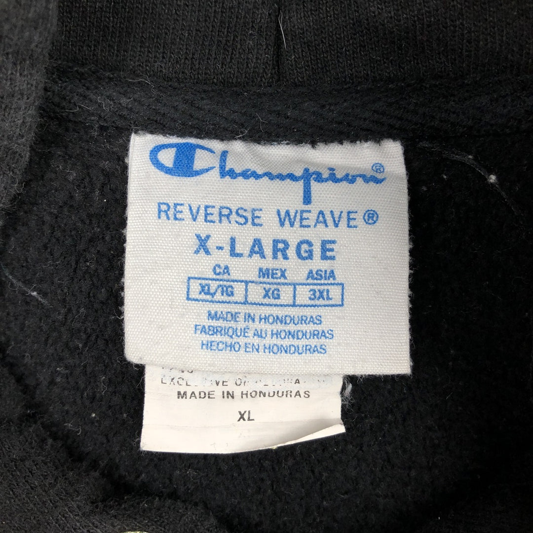 Champion REVERSE WEAVE Reverse Weave Sweat Pullover Hoodie Men's XL cotton black type Vintage Second Hand