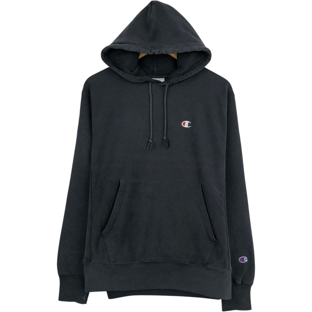 Champion REVERSE WEAVE Reverse Weave Sweat Pullover Hoodie Men's M cotton black type Vintage Second Hand