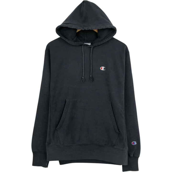 Champion REVERSE WEAVE Reverse Weave Sweat Pullover Hoodie Men's M cotton black type Vintage Second Hand