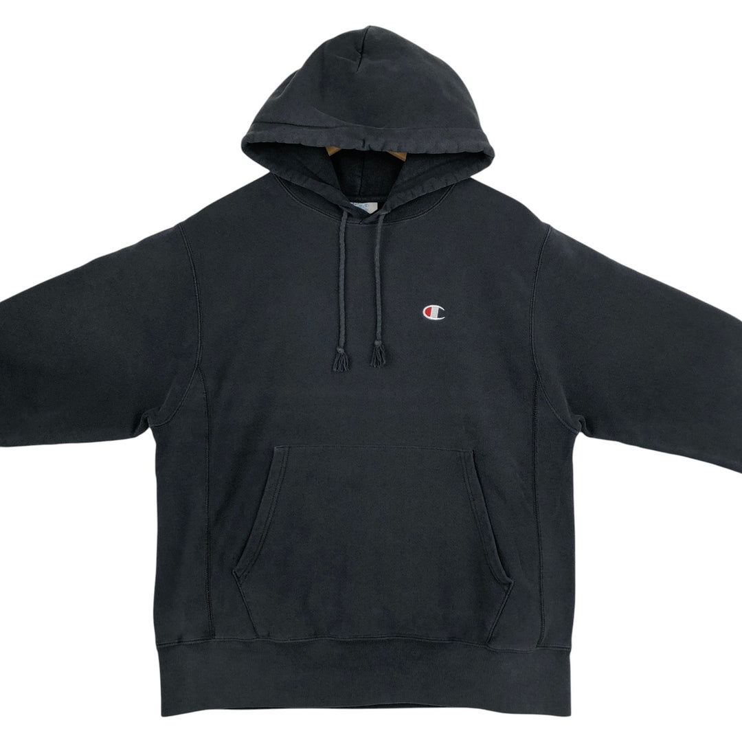 Champion REVERSE WEAVE Reverse Weave Sweat Pullover Hoodie Men's M cotton black type Vintage Second Hand