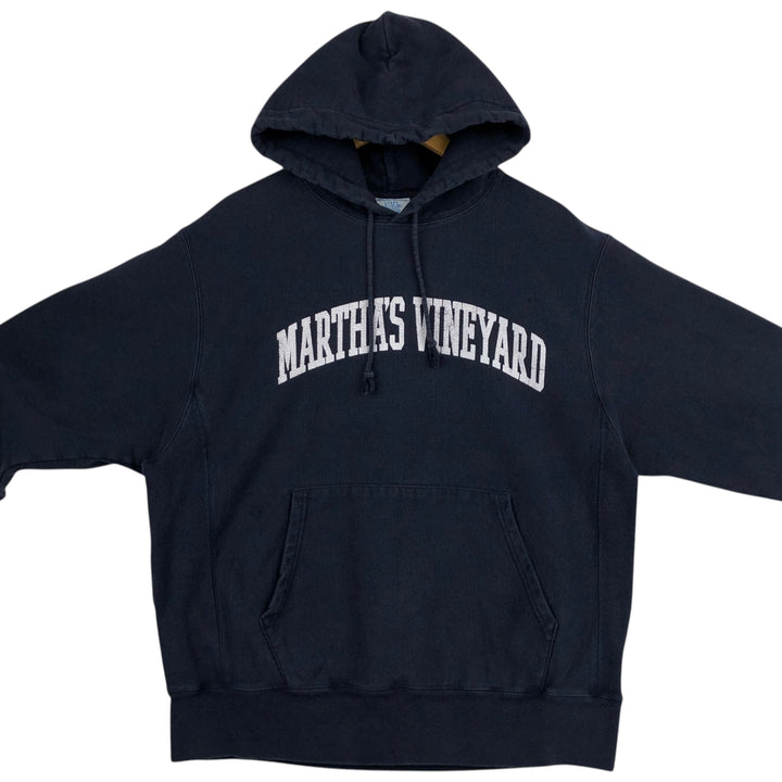 Champion REVERSE WEAVE Reverse Weave Sweat Pullover Hoodie Men's L size cotton navy blue type Vintage Second Hand
