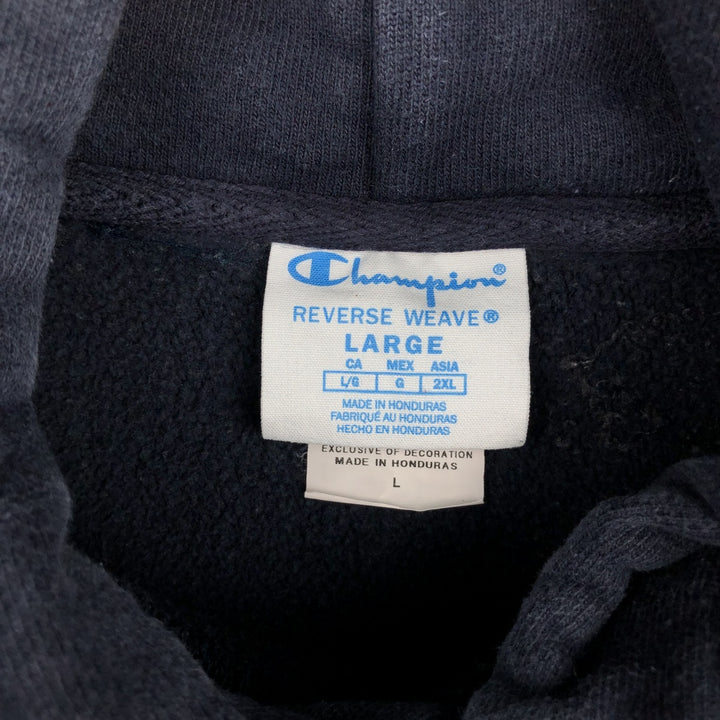 Champion REVERSE WEAVE Reverse Weave Sweat Pullover Hoodie Men's L size cotton navy blue type Vintage Second Hand