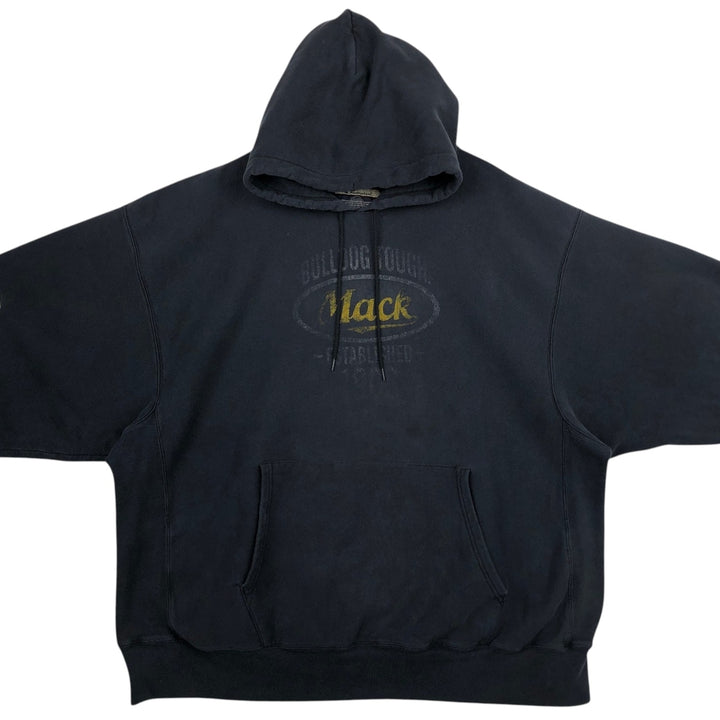 2000'S Champion PREMIUM REVERSE WEAVE Advertising Sweatshirt Pullover Hoodie, Men's XXL equivalent. cotton black type Vintage Second Hand