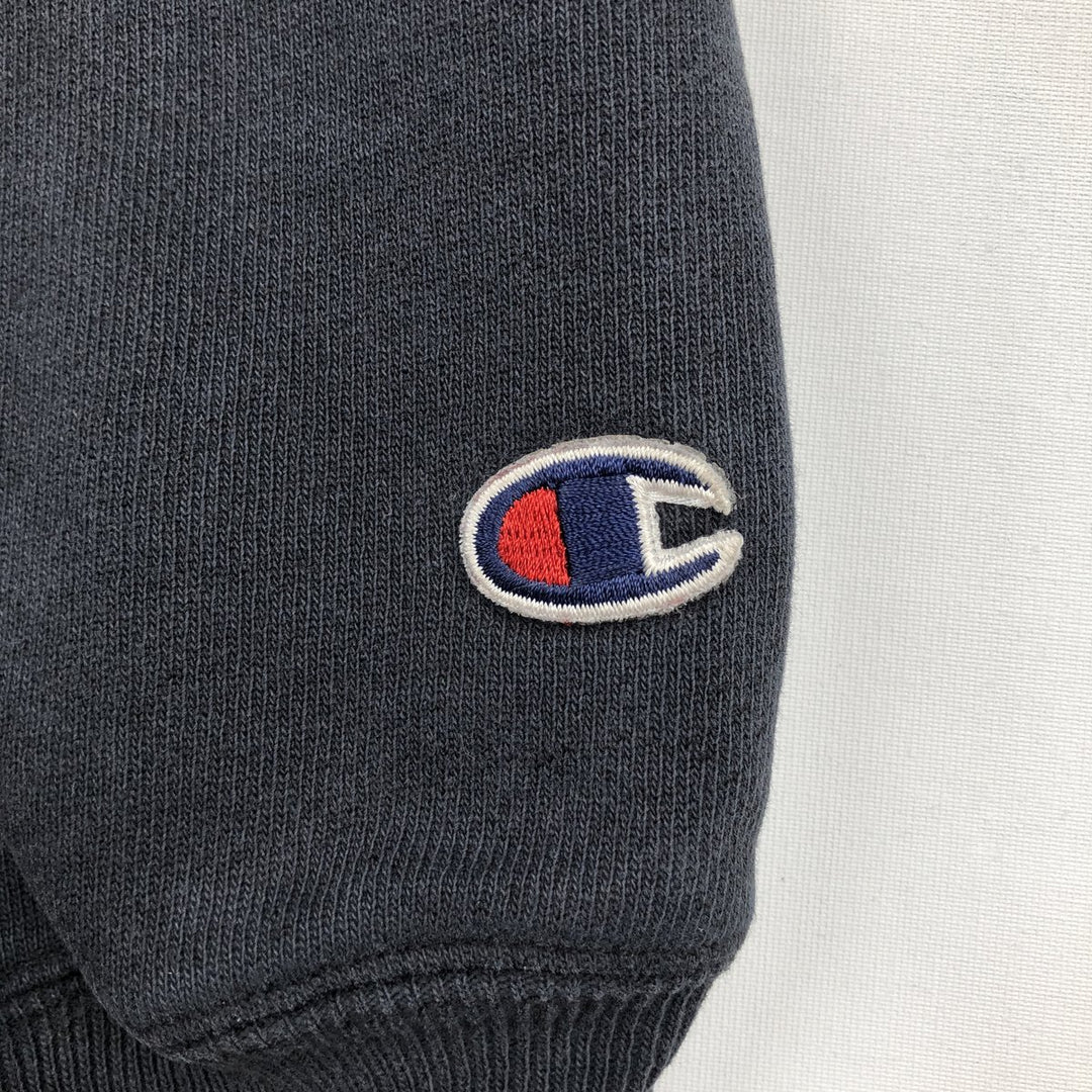 2000'S Champion PREMIUM REVERSE WEAVE Advertising Sweatshirt Pullover Hoodie, Men's XXL equivalent. cotton black type Vintage Second Hand