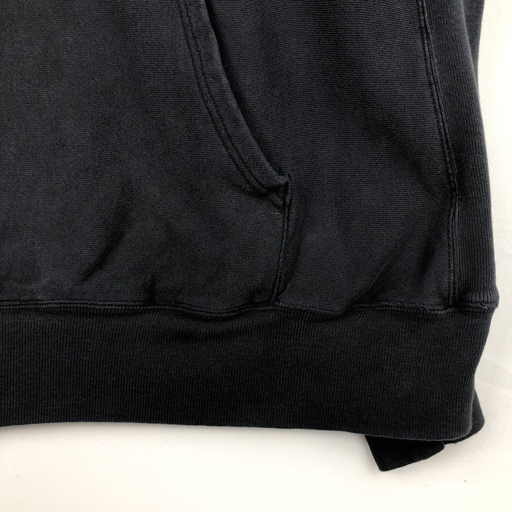 2000'S Champion PREMIUM REVERSE WEAVE Advertising Sweatshirt Pullover Hoodie, Men's XXL equivalent. cotton black type Vintage Second Hand