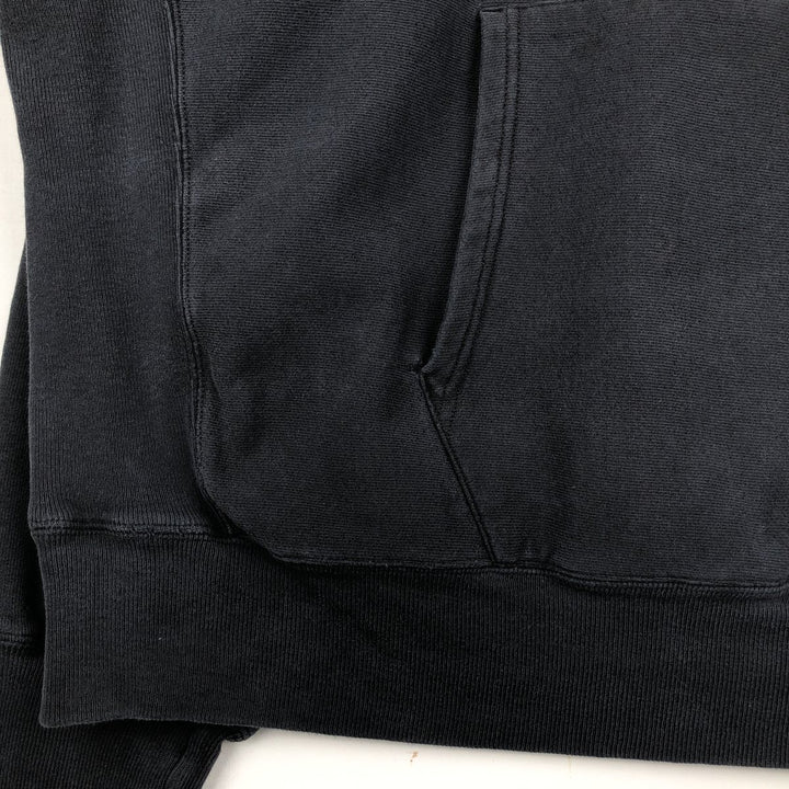 2000'S Champion PREMIUM REVERSE WEAVE Advertising Sweatshirt Pullover Hoodie, Men's XXL equivalent. cotton black type Vintage Second Hand
