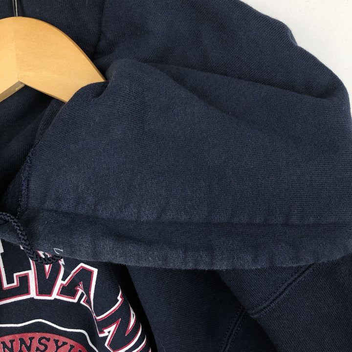 2000'S Champion REVERSE WEAVE Reverse Weave College Sweatshirt Pullover Hoodie, Men's Size L cotton navy blue type Vintage Second Hand