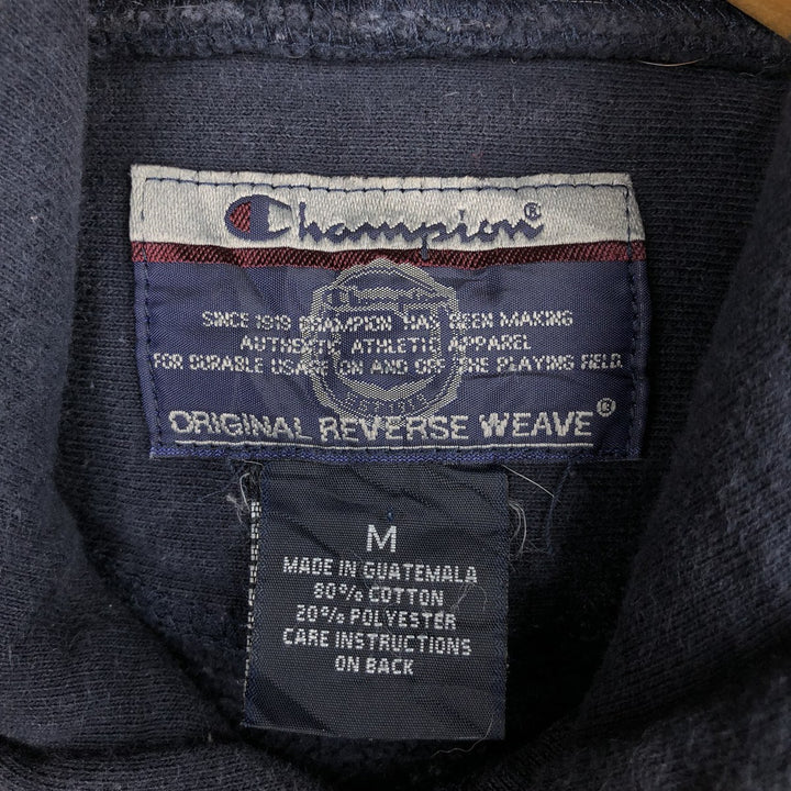2000'S Champion Original Reverse Weave Columbia University College Sweatshirt Pullover Hoodie (Men's Size M) cotton navy blue type Vintage Second Hand