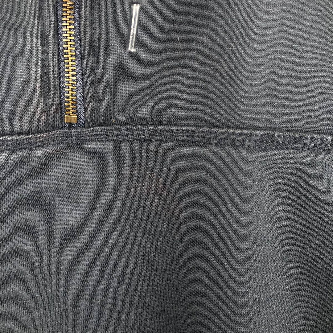 Carhartt RAIN DEFENDER sweatshirt half-zip hoodie, made in Mexico, men's size XL. cotton navy blue type Vintage Second Hand